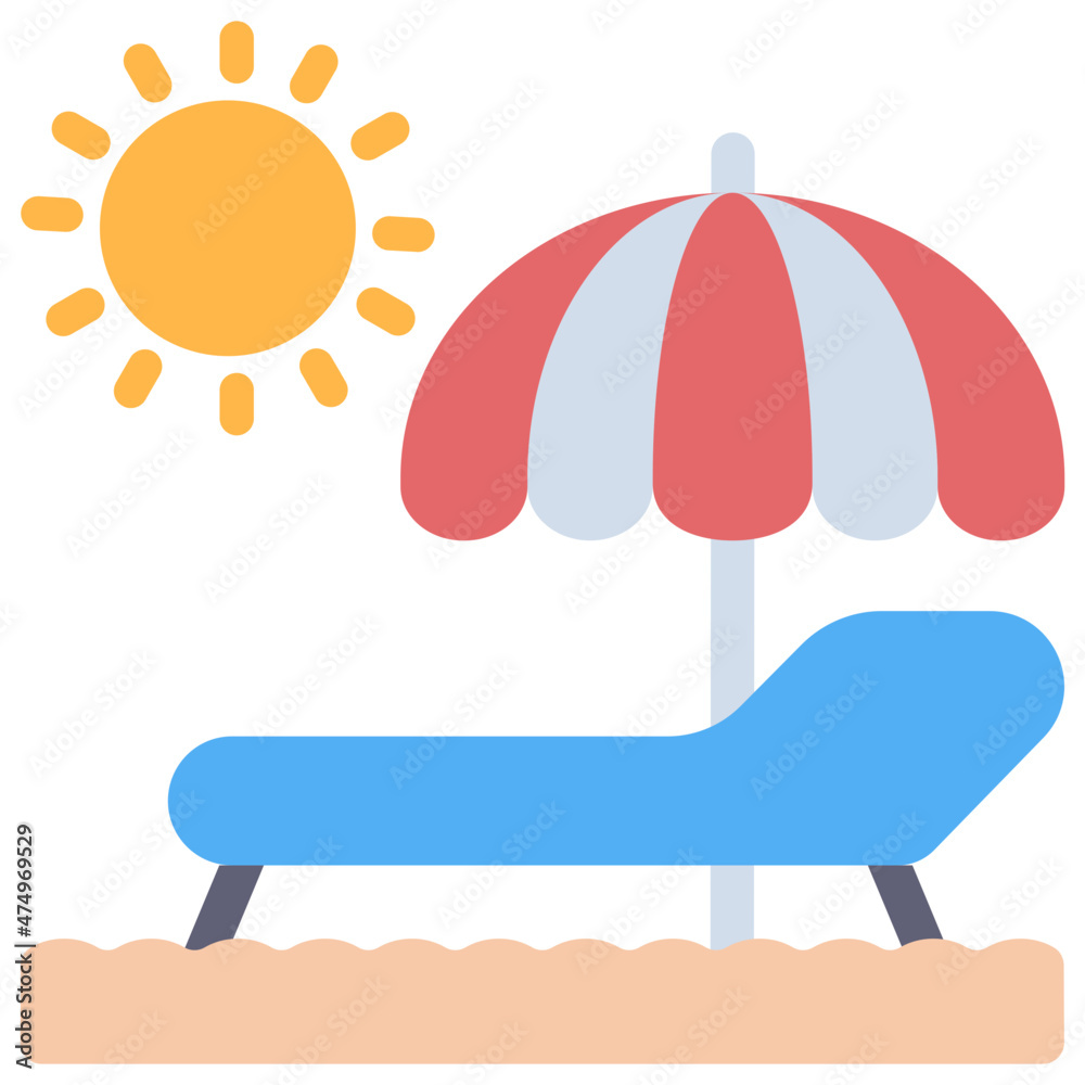 Fototapeta premium Sunbed