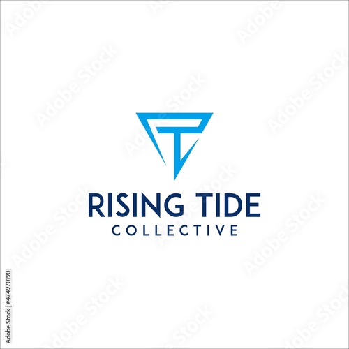 Rising Tide Logo Design. Letter RT TR and Triangle. Free Download Rising Tide Logo Design. Letter RT TR and Triangle. - GFXLoad