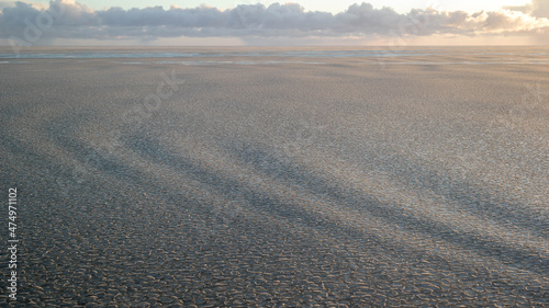 slush on the surface of the water