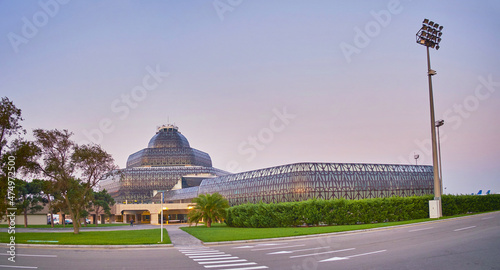 The building of Terminal 2 in Heydar Aliyev Airport in Baku, Azerbaijan photo