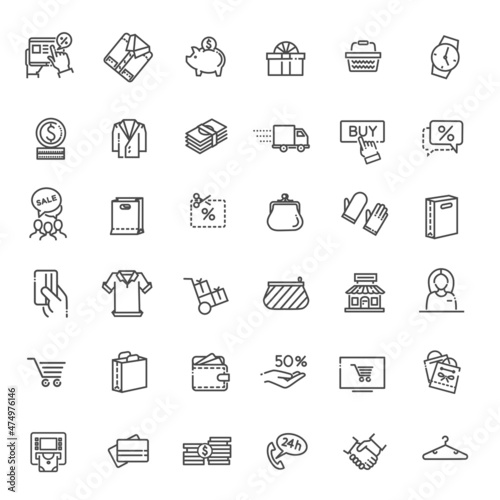 Outline icon collection - Black Friday Big Sale