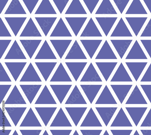 seamless pattern with purple triangle, vector design, very peri color trend 2022