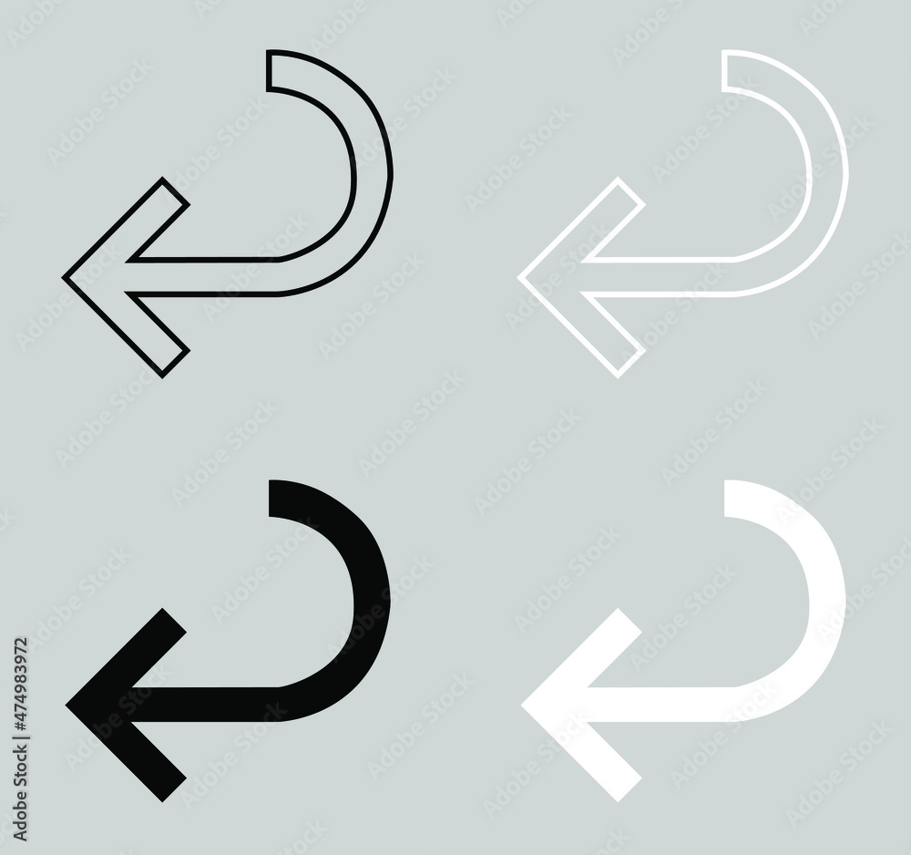 Set of Arrow Icon. Arrow icon symbol in trendy flat style. Arrow icon image, Arrow icon illustration isolated on gray background Set of Arrow Icon. Arrow icon symbol in trendy flat style. Arrow icon image, Arrow icon illustration isolated on gray background