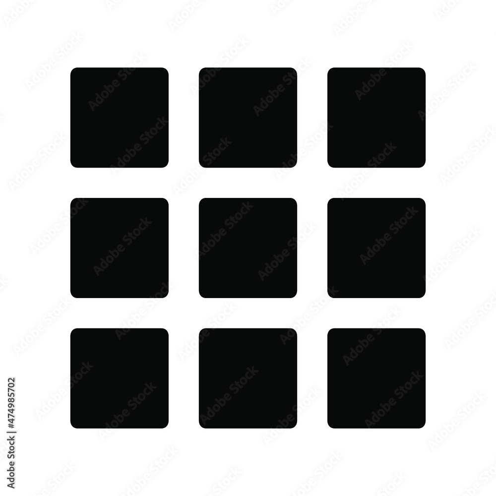 Menu icon. Menu layout applications icon vector graphic illustration on white background Menu icon. Menu layout applications icon vector graphic illustration on white background