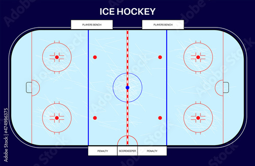 Ice hockey rink