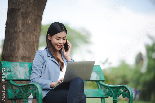 young Asian business woman ...