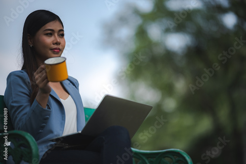 young Asian business woman ...