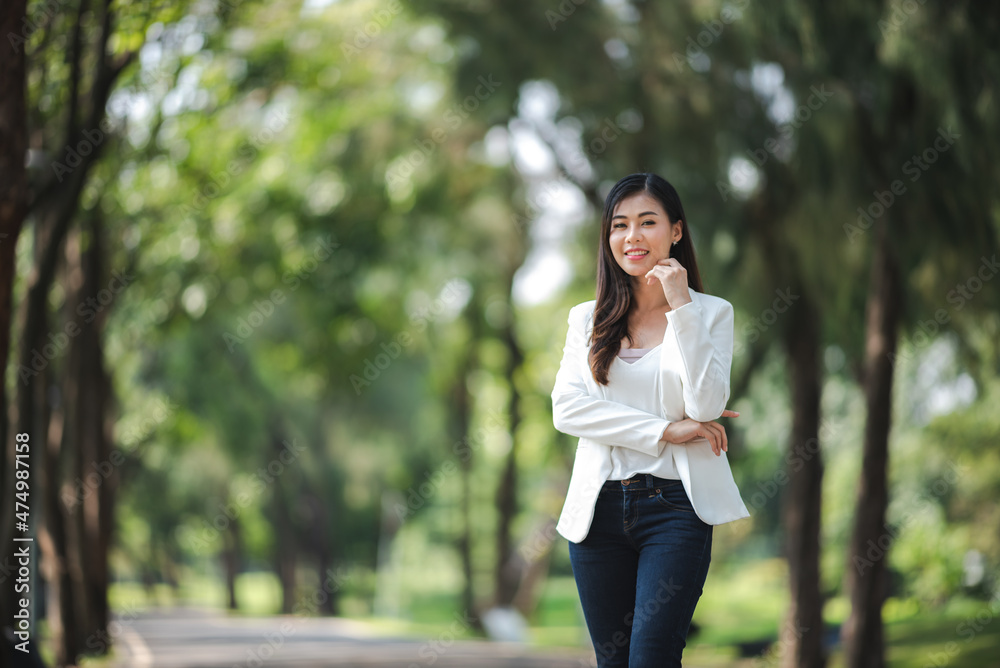 young Asian business woman are smiling and happy lifestyle, outdoor beautiful pretty portrait young Asian business woman are smiling and happy lifestyle, outdoor beautiful pretty portrait