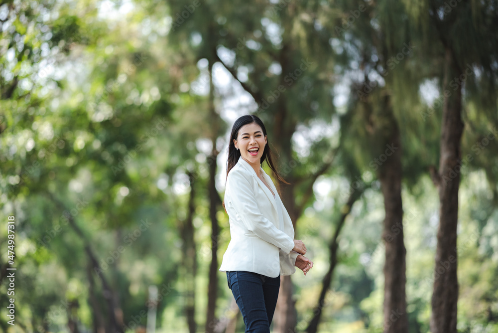 young Asian business woman are smiling and happy lifestyle, outdoor beautiful pretty portrait young Asian business woman are smiling and happy lifestyle, outdoor beautiful pretty portrait