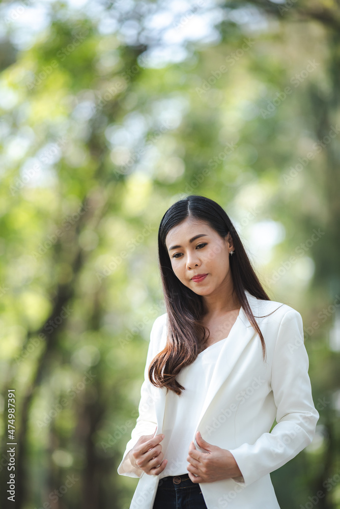 young Asian business woman are smiling and happy lifestyle, outdoor beautiful pretty portrait young Asian business woman are smiling and happy lifestyle, outdoor beautiful pretty portrait