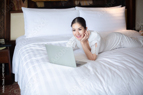 business woman person at of...
