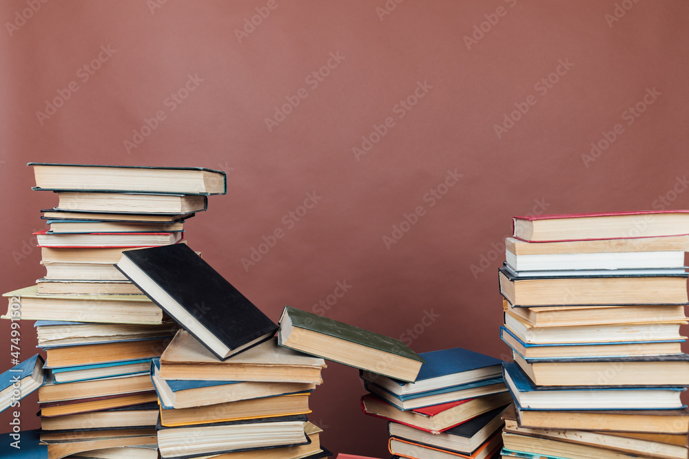 many educational books for college university studies as a background many educational books for college university studies as a background