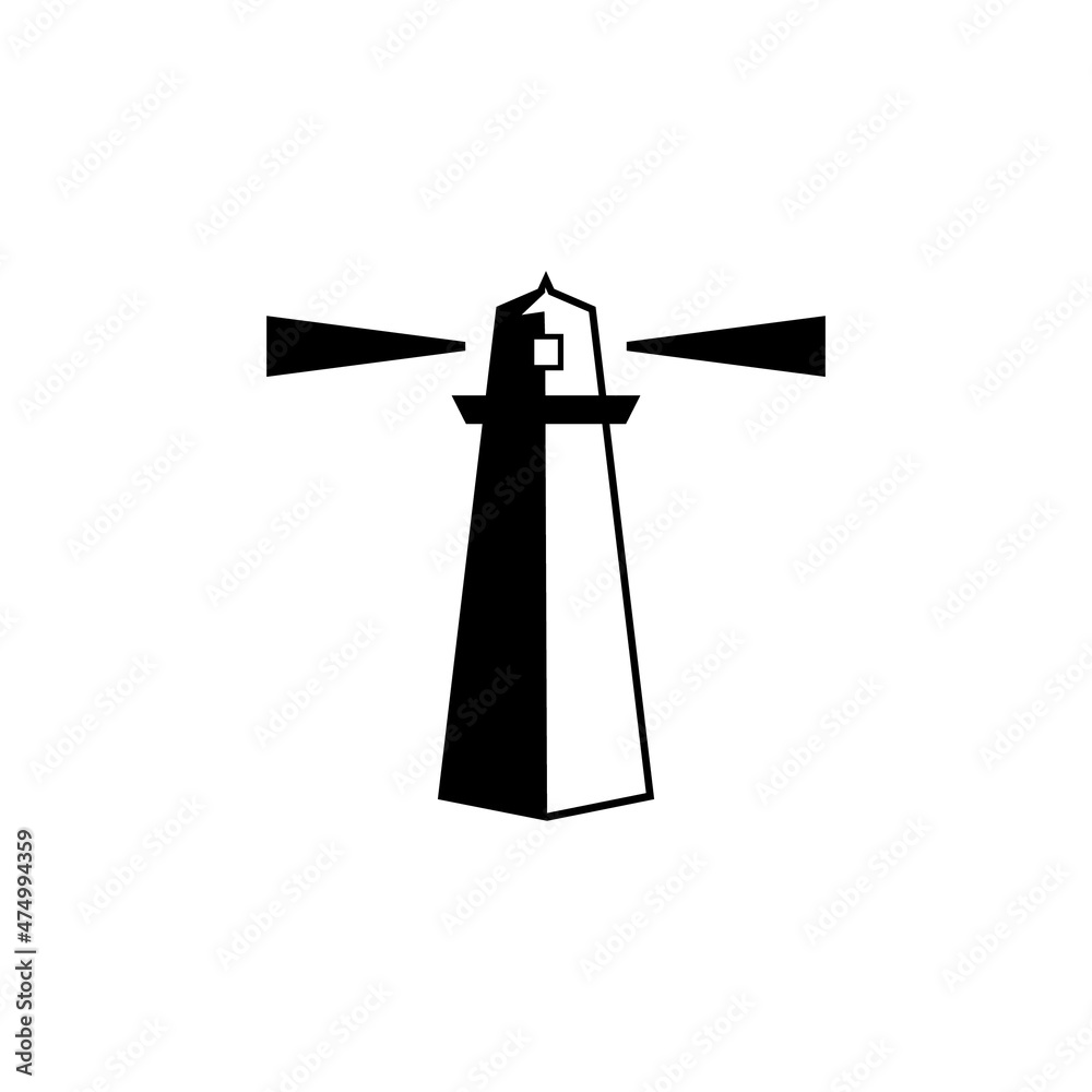 Lighthouse clip art, can be used as logo, icon or another design need