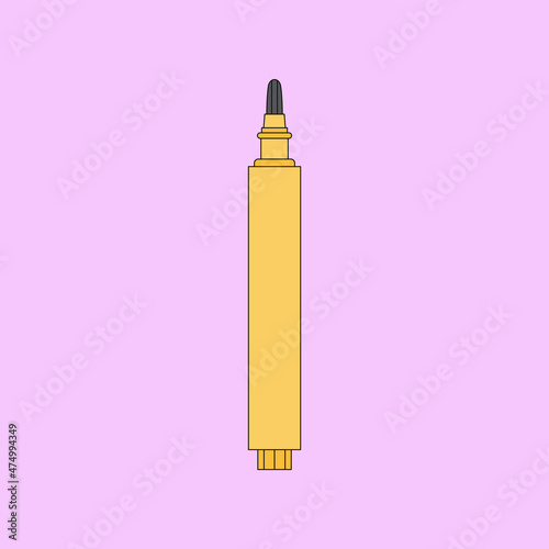 Vector illustration of concealer. Beauty products and online shopping. Korean cosmetics. Can be used as illustration in magazine, banner, social media, highlights, typographic design. Makeup concept.