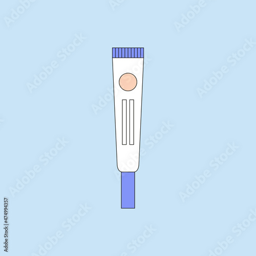 Vector illustration of foundation, primer. Beauty products and online shopping. Korean cosmetics. Can be used as illustration in magazine, banner, social media, highlights, web design. Makeup concept