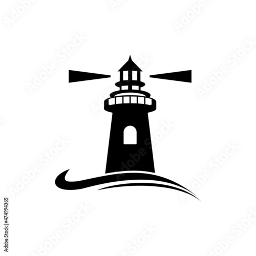 Lighthouse clip art, can be used as logo, icon or another design need