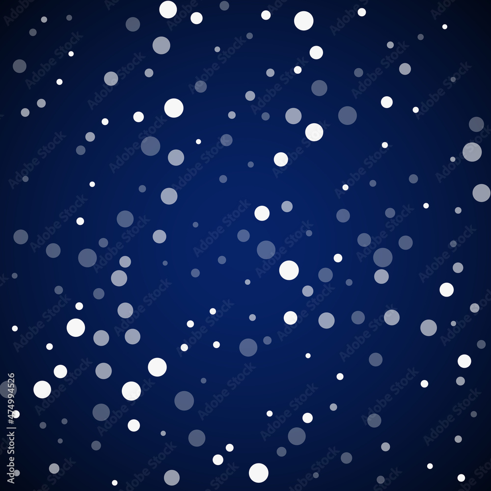 White dots Christmas background. Subtle flying sno White dots Christmas background. Subtle flying sno