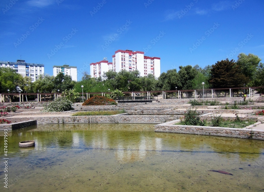 Fototapeta premium landscaped city park