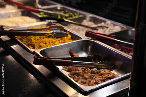 Schilderij op canvas Chinese Hibachi Buffet