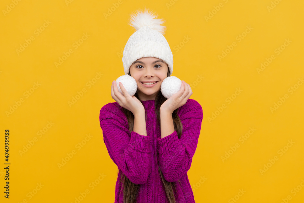 happy new year. happy child in winter hat. kid with decoration balls. happy new year. happy child in winter hat. kid with decoration balls.