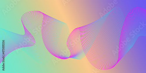 Smooth abstract vector wave line background. purple haze flow Color wavy lines on white isolated background. banner, website, flyer, web design. wave of the many colored lines. modern illustration.