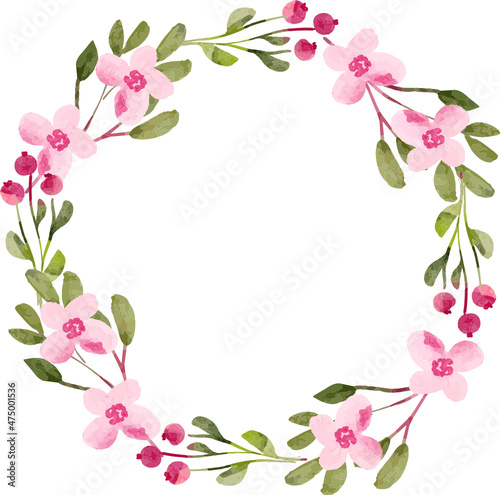 Watercolor Floral Ornament