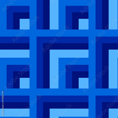 Seamless pattern - needlework - patchwork or patchwork. Design element