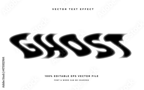 ghost editable text effect