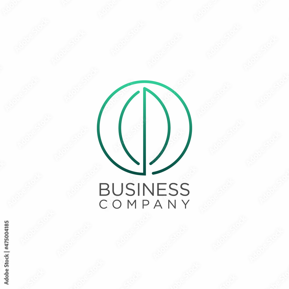 leaf nature logo design vector, beauty and spa logo design, line art logo design