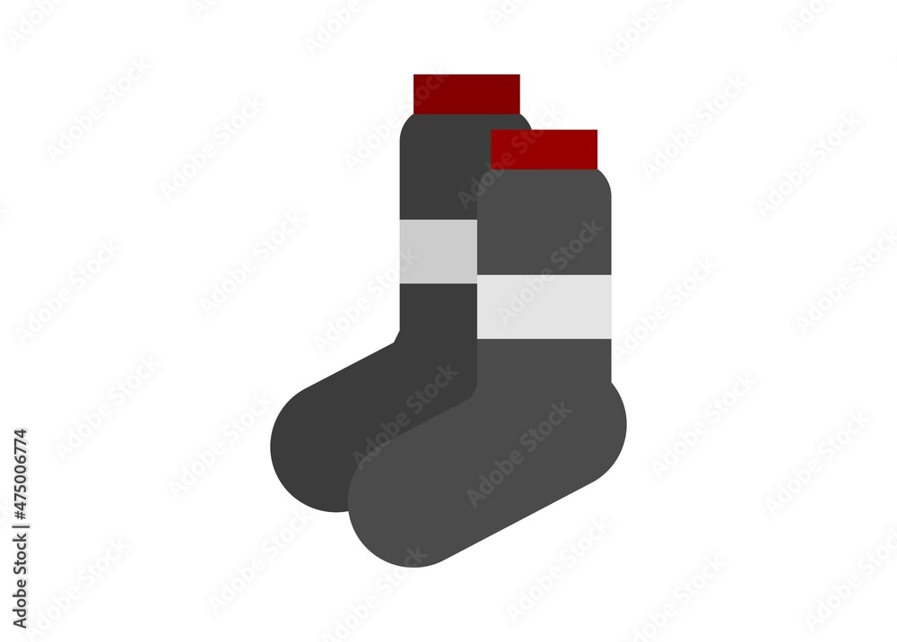 Pair of socks. Simple flat illustration.
Pair of socks. Simple flat illustration.