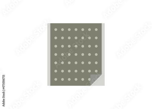 Medical patch sheet. Simple flat illustration.
