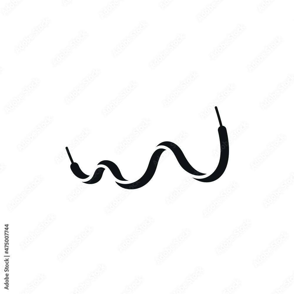 Monogram of Shoelaces by forming a Wave of Logo Design Inspiration Monogram of Shoelaces by forming a Wave of Logo Design Inspiration