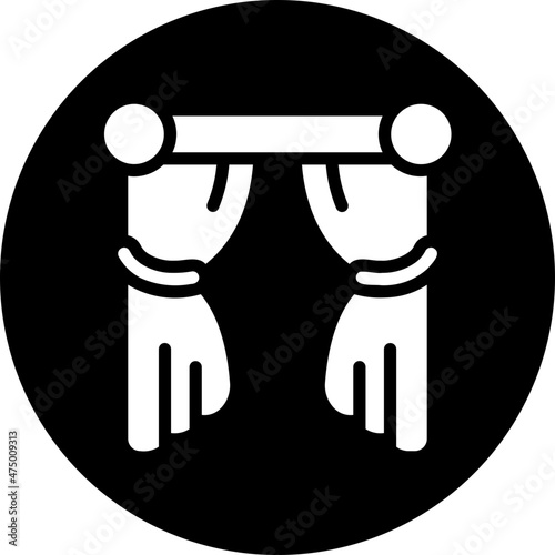 curtain glyph icon