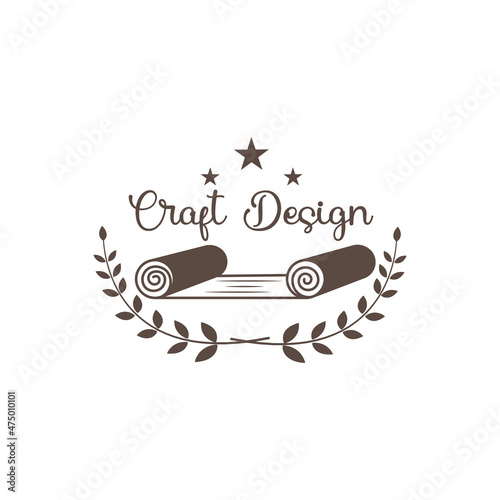 carpet  logo design industry illustration vector leaf