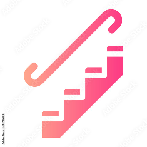 stairs gradient icon