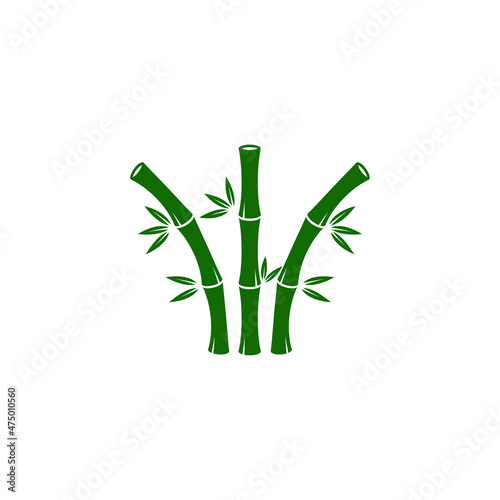 bamboo logo icon design template vector