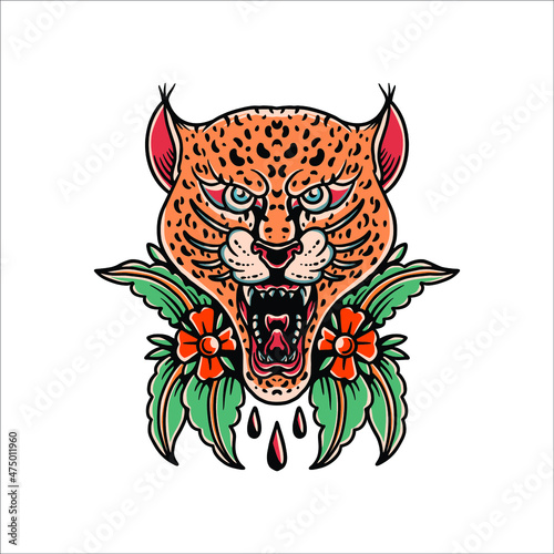 tiger tattoo vector design