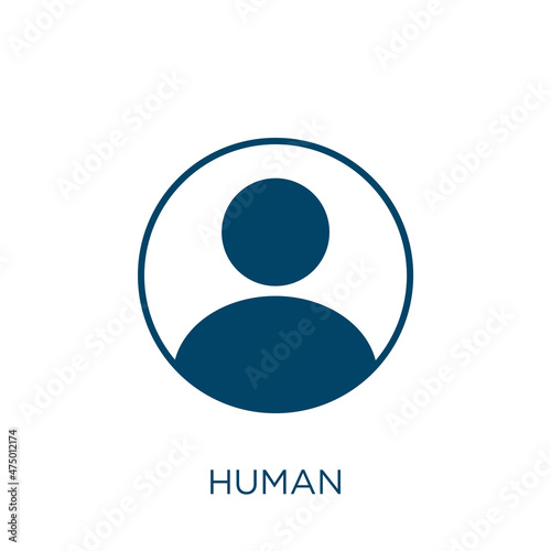 human vector icon. person filled flat symbol for mobile concept and web design. Black business glyph icon. Isolated sign, logo illustration. Vector graphics.