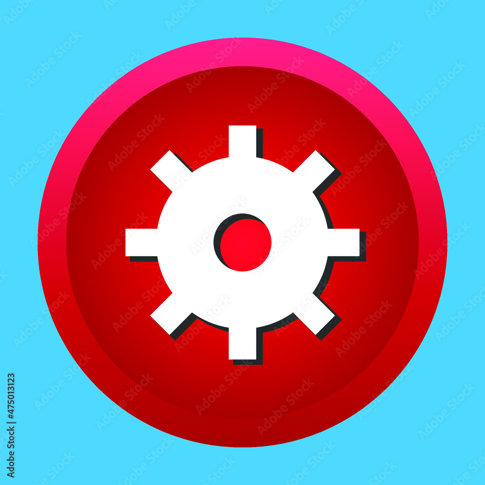 circle button vector design gear circle button vector design gear