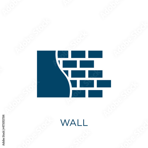 wall vector icon. construction filled flat symbol for mobile concept and web design. Black house glyph icon. Isolated sign, logo illustration. Vector graphics.
