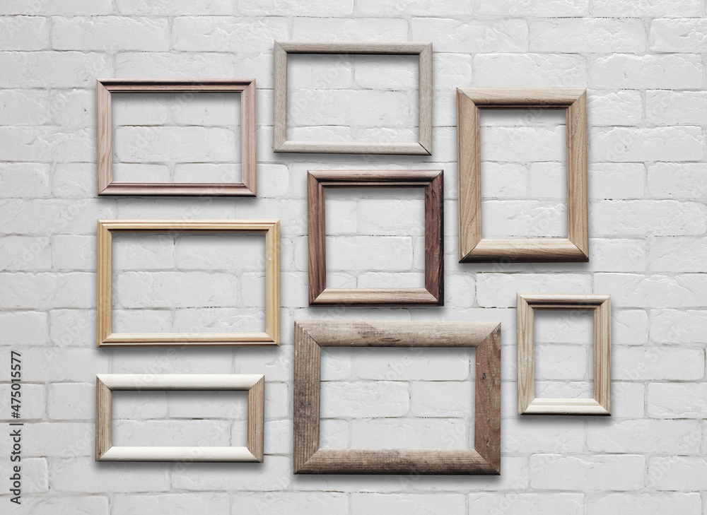 frames on white wall frames on white wall