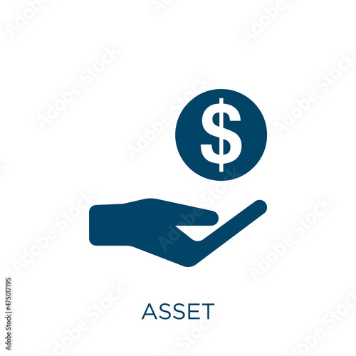 asset vector icon. money filled flat symbol for mobile concept and web design. Black cash glyph icon. Isolated sign, logo illustration. Vector graphics.