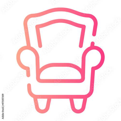 armchair gradient icon
