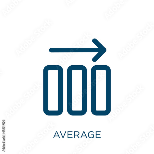 average vector icon. business filled flat symbol for mobile concept and web design. Black button glyph icon. Isolated sign, logo illustration. Vector graphics.