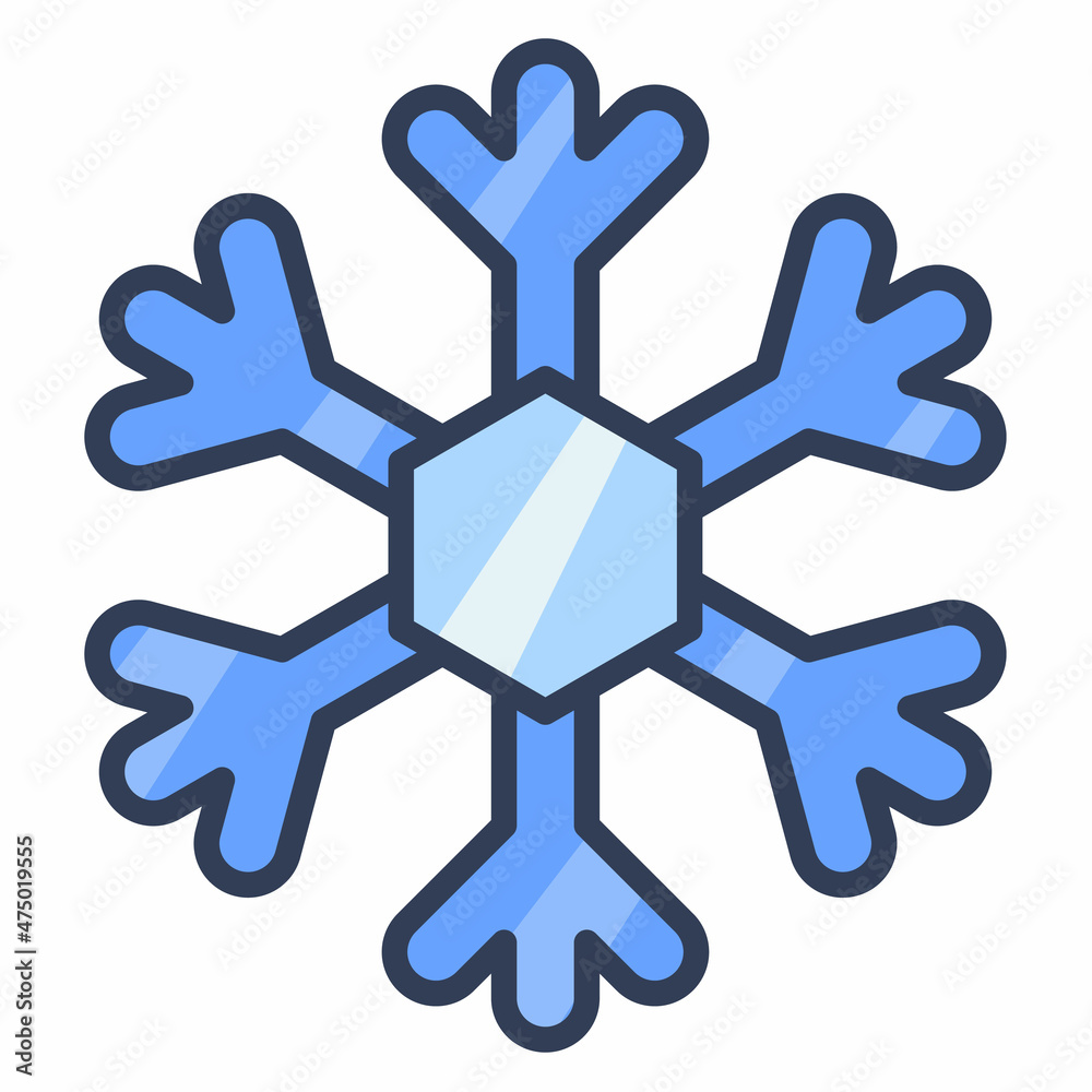 snow frost winter single isolated icon with filled line style snow frost winter single isolated icon with filled line style