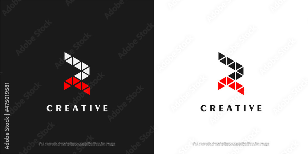 Letter R modern logo icon abstract design template elements Letter R modern logo icon abstract design template elements