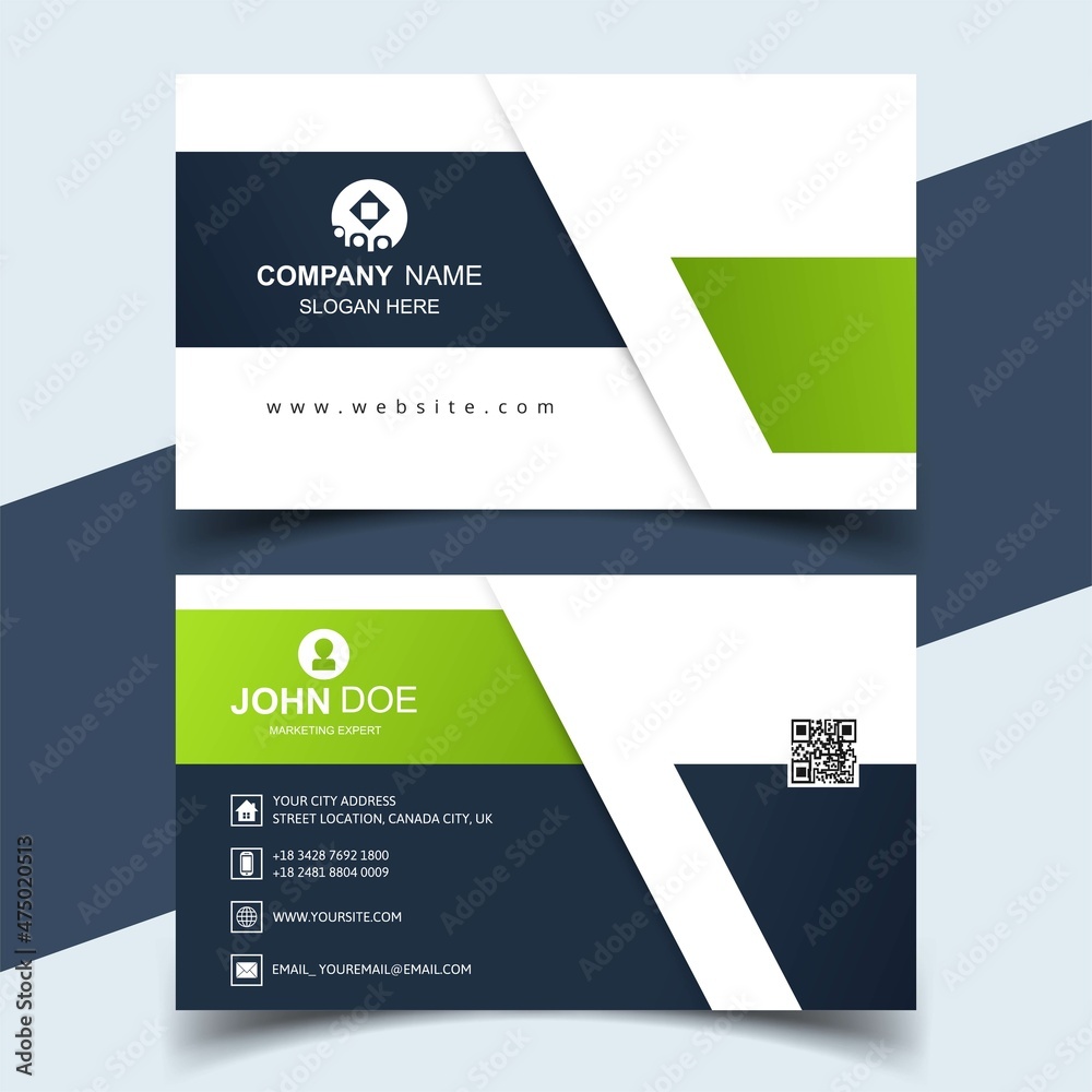Business card creative template abstract design