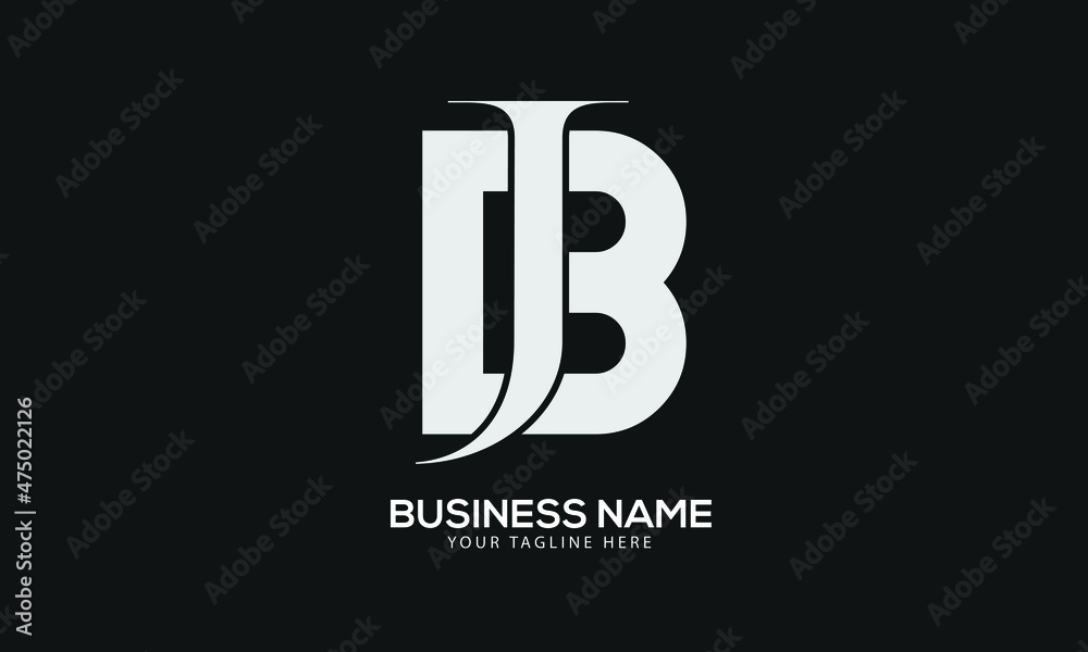 Alphabet BJ or JB abstract monogram vector logo template Alphabet BJ or JB abstract monogram vector logo template