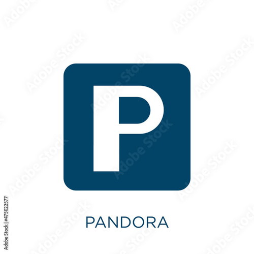 Obraz na plátne pandora vector icon
