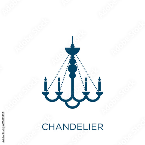 chandelier vector icon. home filled flat symbol for mobile concept and web design. Black electric glyph icon. Isolated sign, logo illustration. Vector graphics.